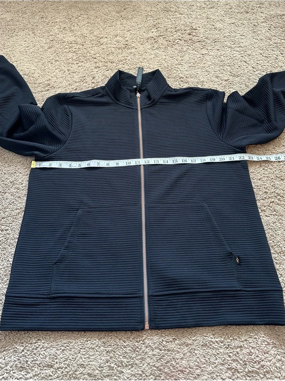 Skechers Women’s Go Walk Everywhere Jacket Black Zipper Ribbed Jacket Size XL